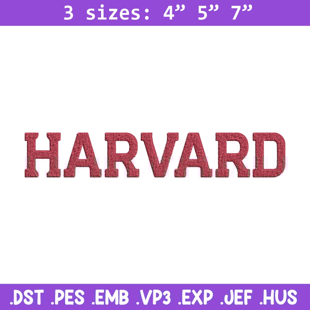 Harvard logo embroidery design, College embroidery, Sport embroidery, logo sport embroidery, Embroidery design.jpg