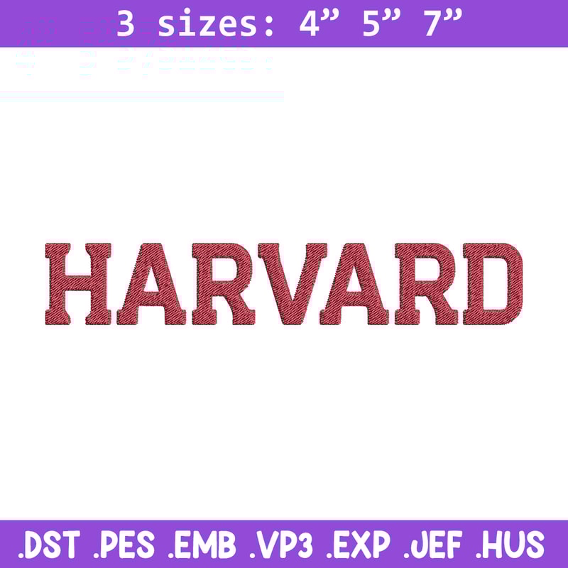 Harvard logo embroidery design, College embroidery, Sport embroidery, logo sport embroidery, Embroidery design.jpg
