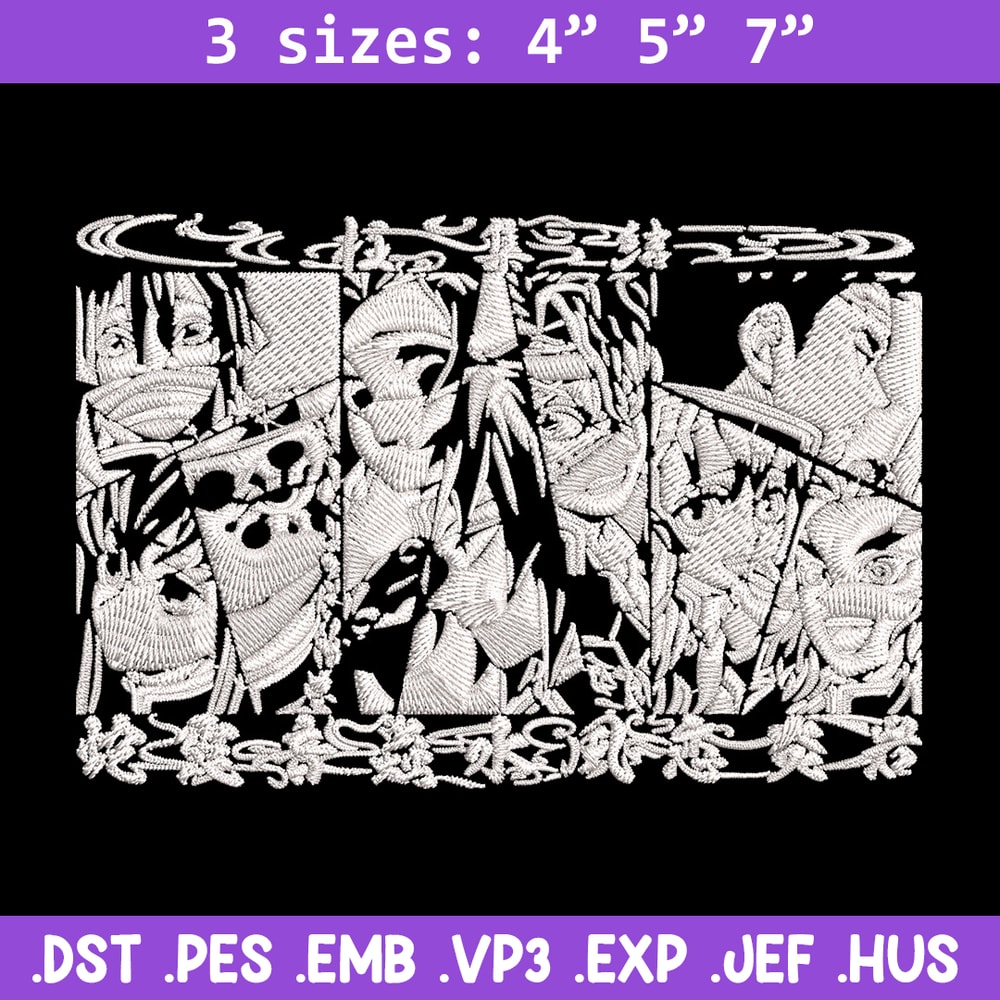 Hashira poster Embroidery Design, Demon slayer Embroidery, Embroidery File, Anime Embroidery, Digital download.jpg