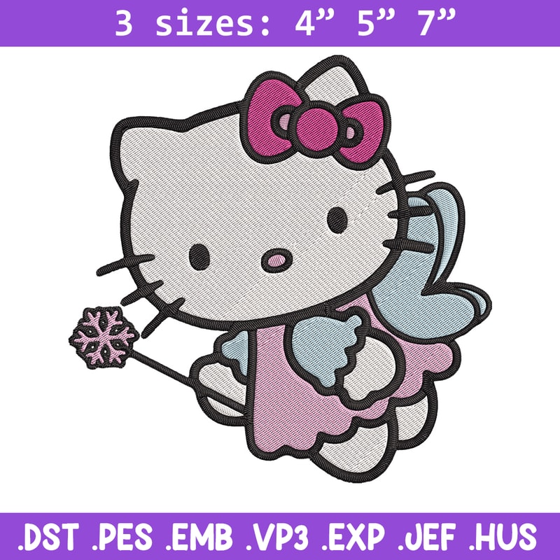 Hello kitty fairy Embroidery Design, Hello kitty Embroidery, Embroidery File, Anime Embroidery, Digital download.jpg