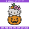 Hello Kitty With Pumpkin Embroidery design, Hellokitty Embroidery, cartoon design, Embroidery File, Digital download.jpg