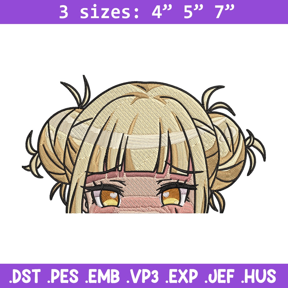 Himiko Peeker Embroidery Design, Mha Embroidery, Embroidery File, Anime Embroidery,Anime shirt, Digital download.jpg