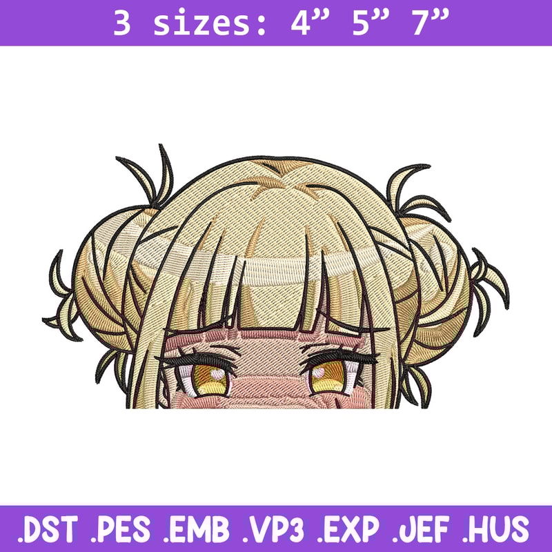 Himiko Peeker Embroidery Design, Mha Embroidery, Embroidery File, Anime Embroidery,Anime shirt, Digital download.jpg