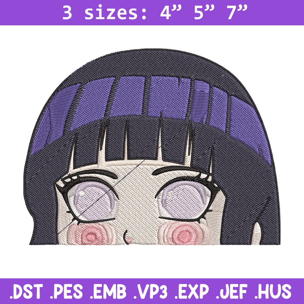 Hinata chibi Embroidery Design, Naruto Embroidery, Embroidery File, Anime Embroidery, Anime shirt, Digital download.jpg