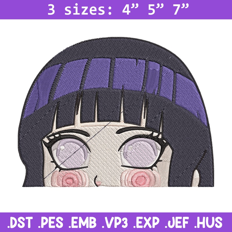 Hinata chibi Embroidery Design, Naruto Embroidery, Embroidery File, Anime Embroidery, Anime shirt, Digital download.jpg