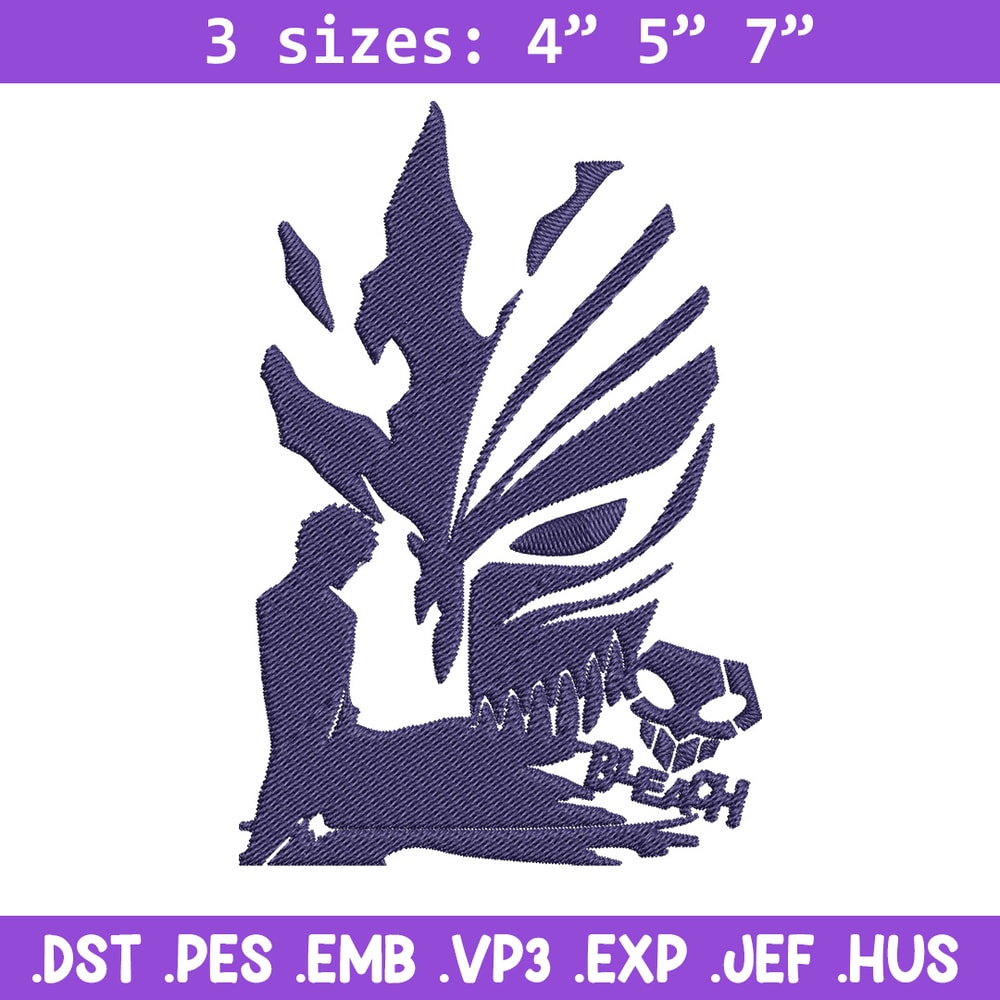 Ichigo mask Embroidery Design, Bleach Embroidery, Embroidery File, Anime Embroidery,Anime shirt, Digital download.jpg