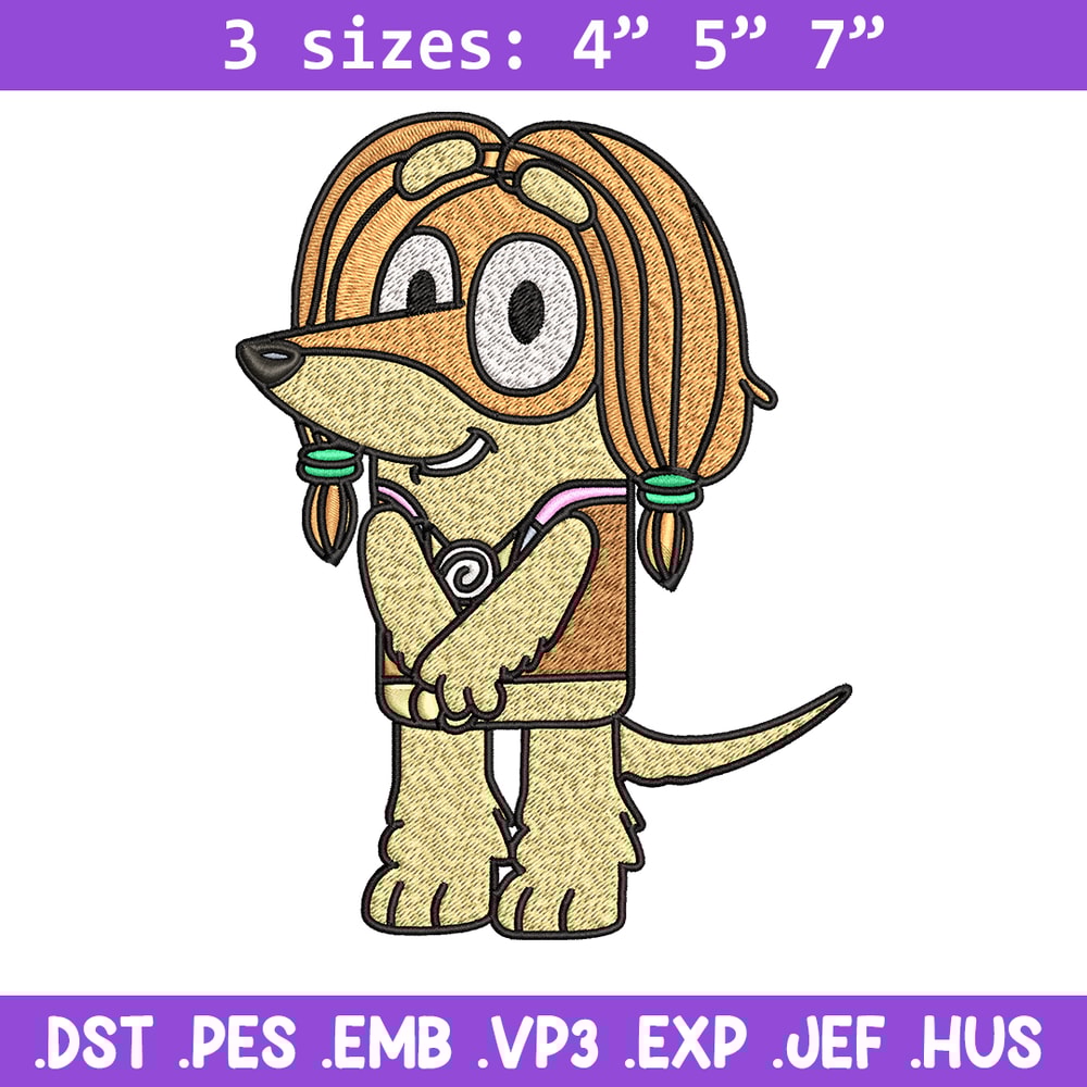 Indy Bluey Embroidery, Bluey cartoon Embroidery, Embroidery File, cartoon design, cartoon shirt, Digital download..jpg
