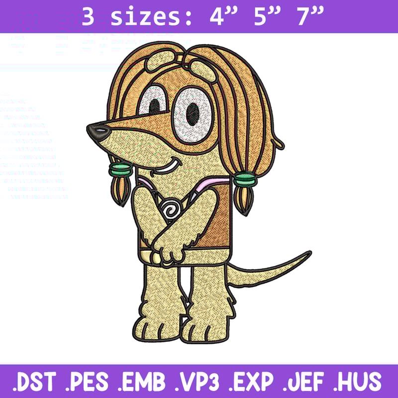 Indy Bluey Embroidery, Bluey cartoon Embroidery, Embroidery File, cartoon design, cartoon shirt, Digital download..jpg
