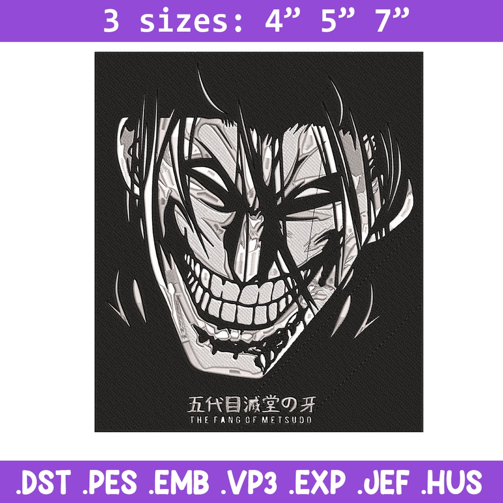 Kanoh Agito Embroidery Design,Kengan Ashura Embroidery, Embroidery File, Anime Embroidery, Anime shirt, Digital download.jpg