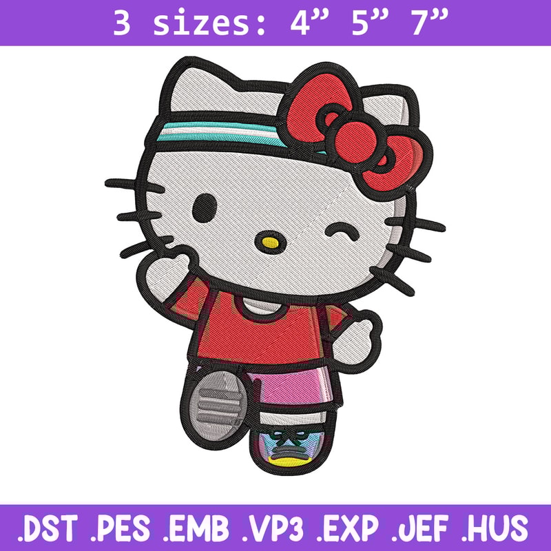 Kitty cute Embroidery Design, Hello kitty Embroidery, Embroidery File, Anime Embroidery, Anime shirt, Digital download.jpg