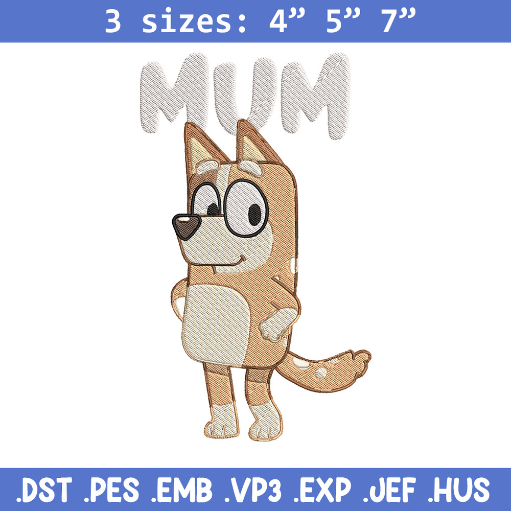 Chilli Heeler Embroidery, Bluey Cartoon Embroidery, cartoon Embroidery, Embroidery File, cartoon shirt, digital download.jpg