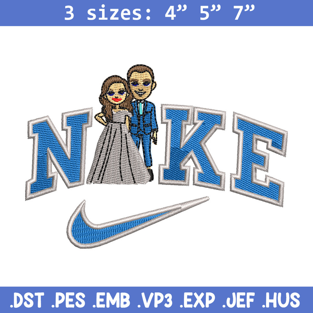 Couple x nike embroidery design, Couple embroidery, Nike design, Embroidery shirt, Embroidery file, Digital download.jpg
