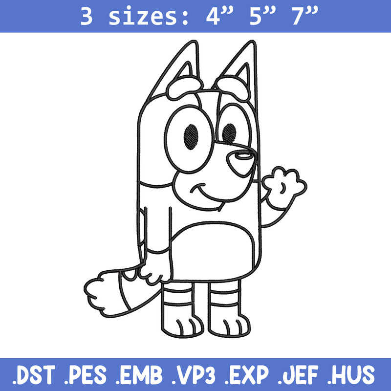 Dad Bluey Coloring Pages Embroidery, Bluey Embroidery, Embroidery File, cartoon design, cartoon shirt, Digital download..jpg