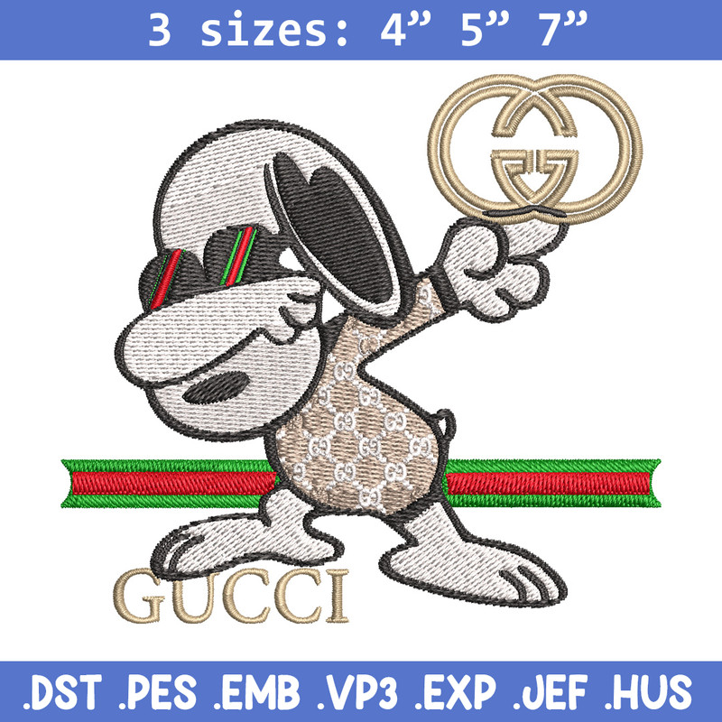 Dog cute gucci Embroidery Design, Gucci Embroidery, Embroidery File, Logo shirt, Sport Embroidery, Digital download..jpg
