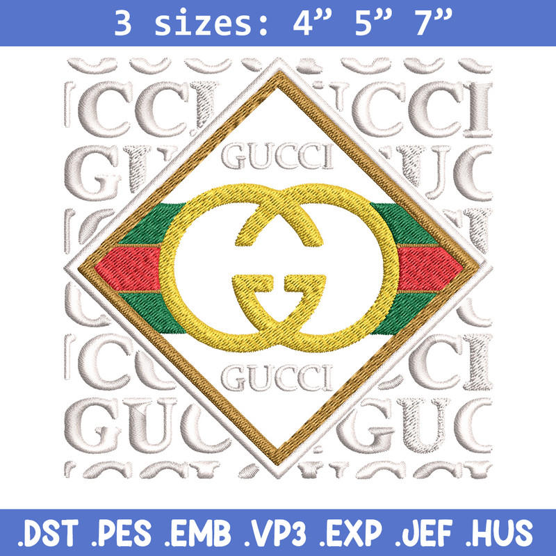 Gucci design Embroidery Design, Gucci Embroidery, Brand Embroidery, Logo shirt, Embroidery File, Digital download.jpg