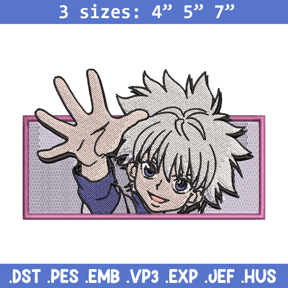 Killua nike embroidery design, Hunter x hunter embroidery, nike design, Logo shirt, anime shirt, digital download.jpg