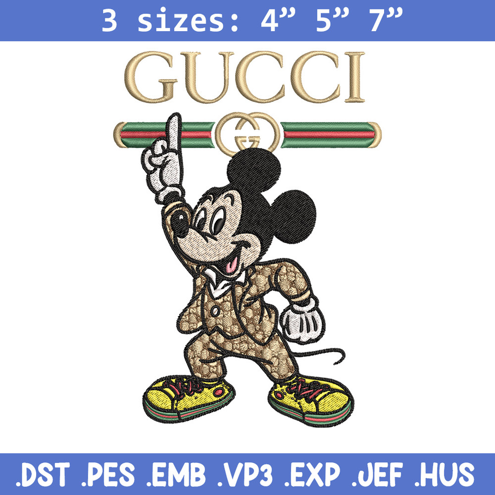 Mickey gucci Embroidery Design, Gucci Embroidery, Embroidery File,Logo shirt, Sport Embroidery, Digital download.jpg