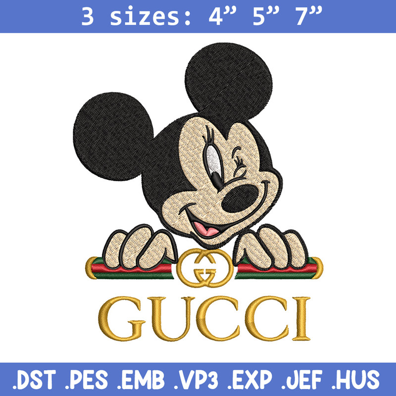Mickey mouse gucci Embroidery Design, Gucci Embroidery, Embroidery File, Brand Embroidery, Logo shirt, Digital download.jpg