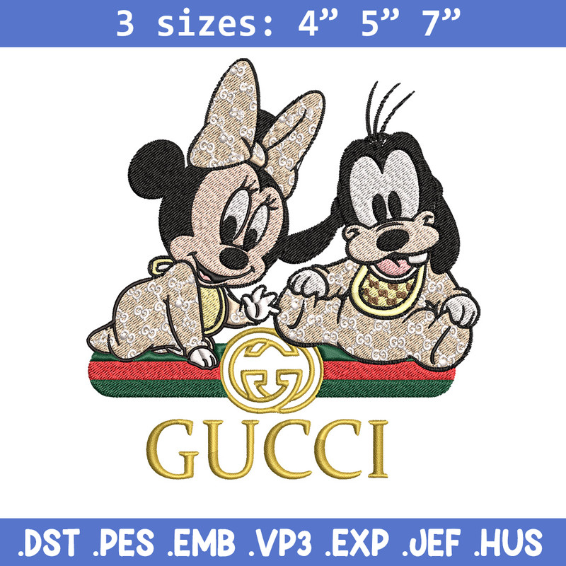 Minnie goofy baby Embroidery Design, Gucci Embroidery, Embroidery File, Logo shirt, Sport Embroidery, Digital download..jpg