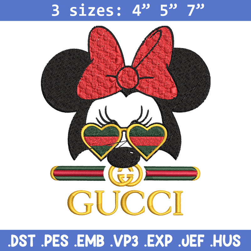 Minnie head Embroidery Design, Gucci Embroidery, Brand Embroidery, Logo shirt, Embroidery File, Digital download.jpg