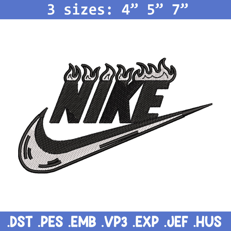 Nike flame embroidery design, Flame embroidery, Nike design, Embroidery shirt, Embroidery file, Digital download.jpg