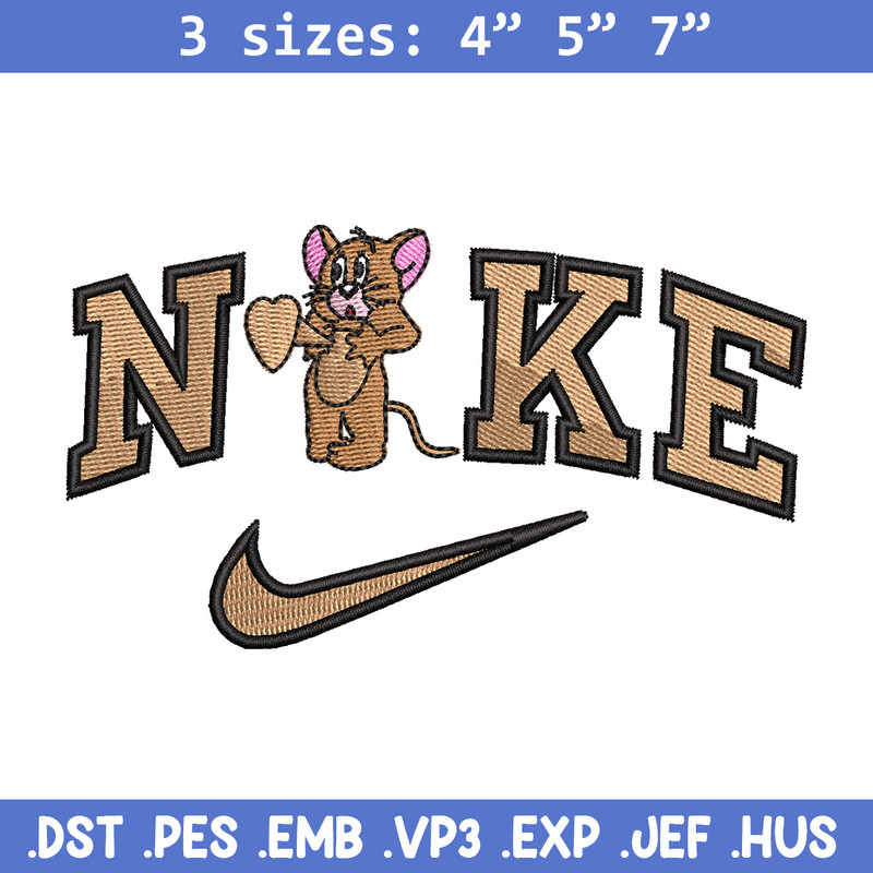 Nike jerry embroidery design, Jerry embroidery, Nike design, Embroidery shirt, Embroidery file, Digital download.jpg