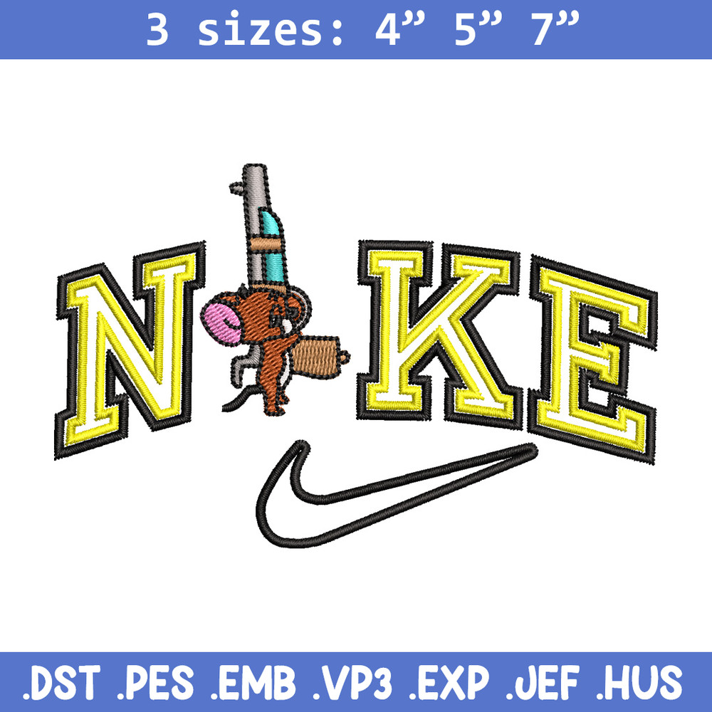 Nike jerry embroidery design, Tom jerry embroidery, Nike design, Embroidery shirt, Embroidery file,Digital download.jpg