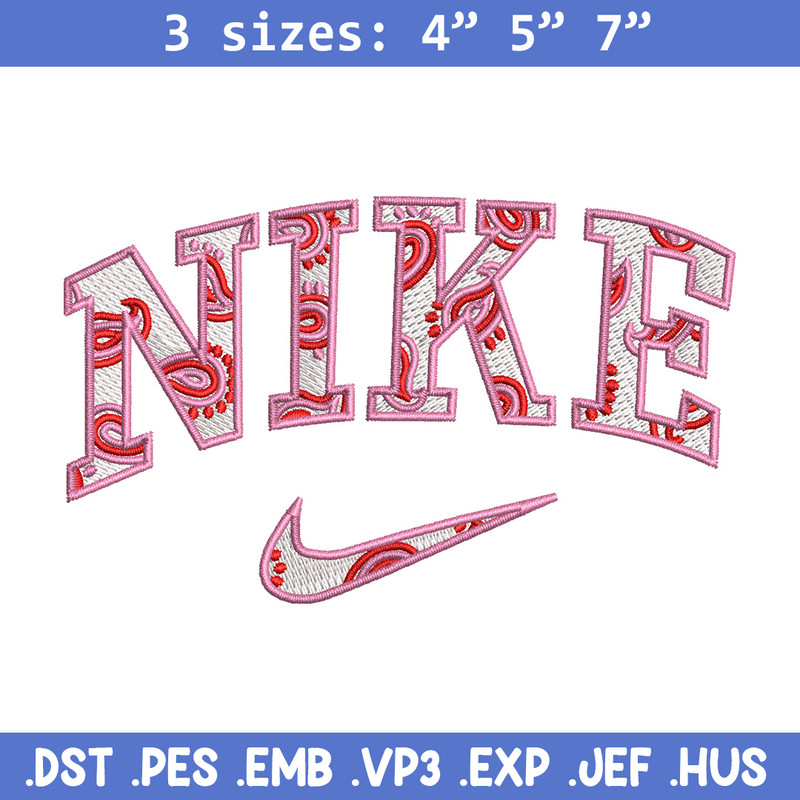 Nike pink embroidery design, Nike embroidery, Emb design, Embroidery shirt, Embroidery file, Digital download.jpg