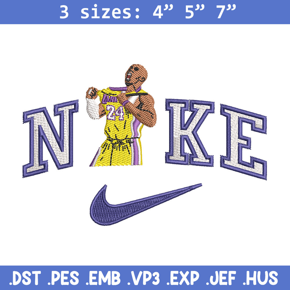 Nike player embroidery design, Basketball embroidery, Nike design,Embroidery file,Embroidery shirt,Digital download.jpg