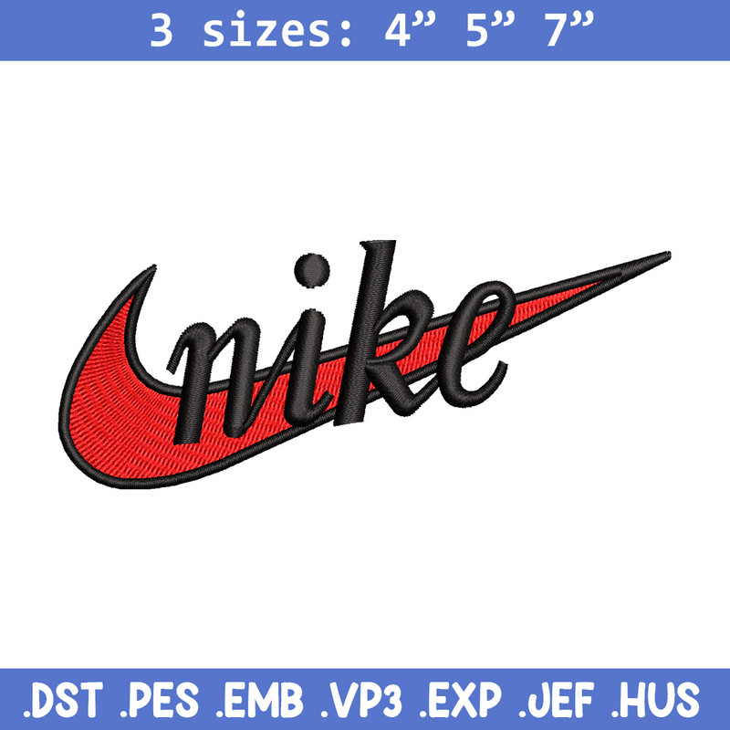 Nike red embroidery design, Nike embroidery, Nike design, Embroidery file,Embroidery shirt, Digital download.jpg