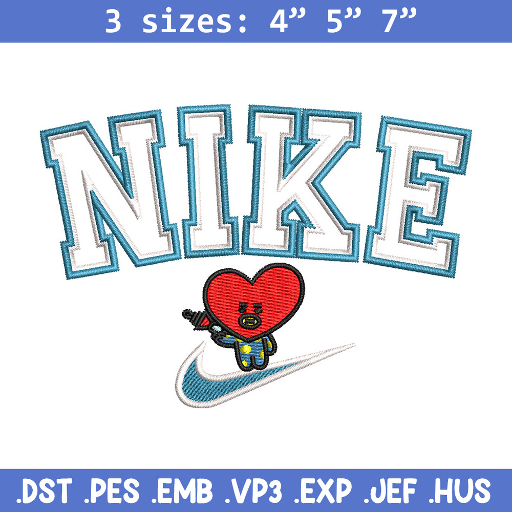 Nike red heart embroidery design, Nike embroidery, Nike design, Embroidery shirt, Embroidery file,Digital download.jpg