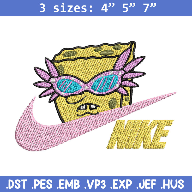 Nike spongebob Embroidery Design, Nike Embroidery, Brand Embroidery, Embroidery File, Logo shirt, Digital download.jpg