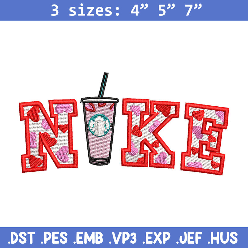 Nike starbuck embroidery design, Starbuck embroidery, Nike design, Embroidery shirt, Embroidery file,Digital download.jpg