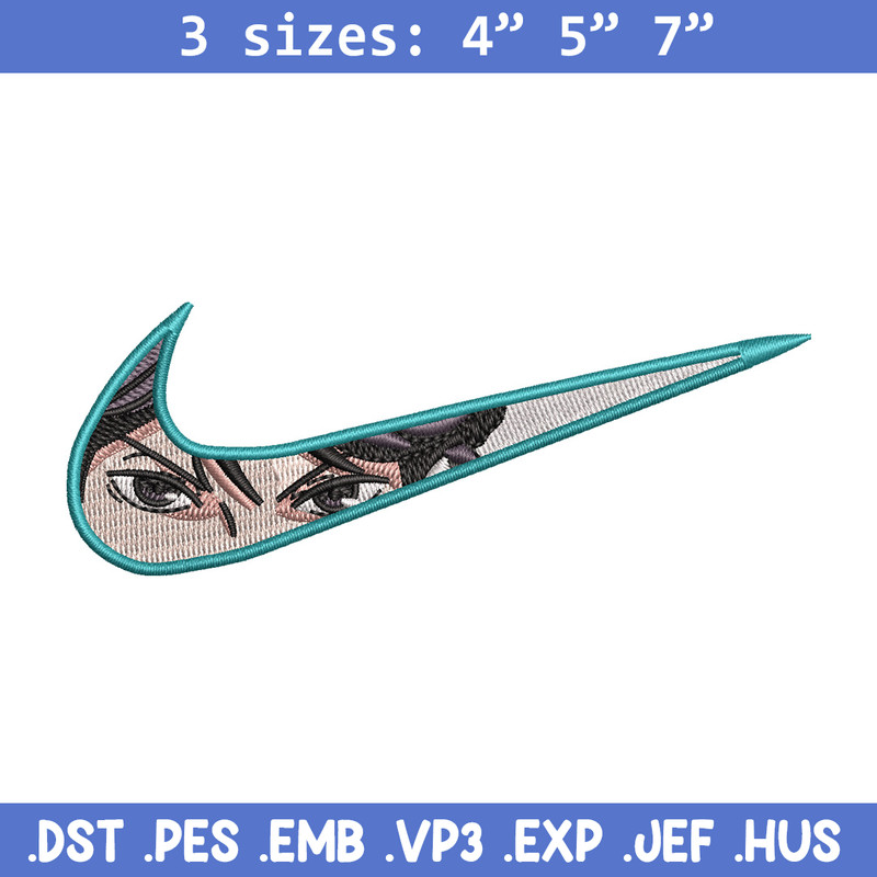 Nike x anime eyes embroidery design, Anime embroidery, Embroidery file,Embroidery shirt, Nike design,Digital download.jpg