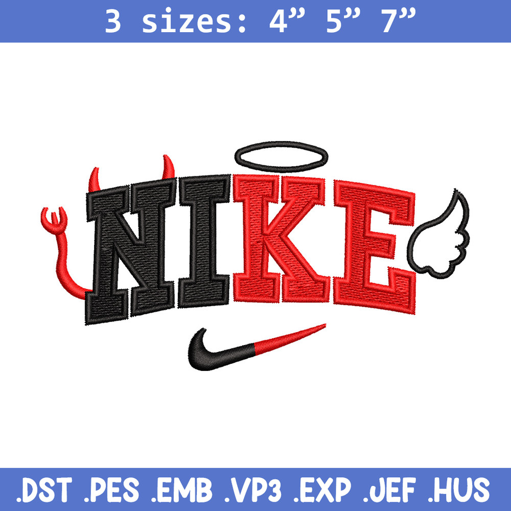 Nike x evil embroidery design, Evil embroidery, Nike design, Embroidery shirt, Embroidery file, Digital download.jpg