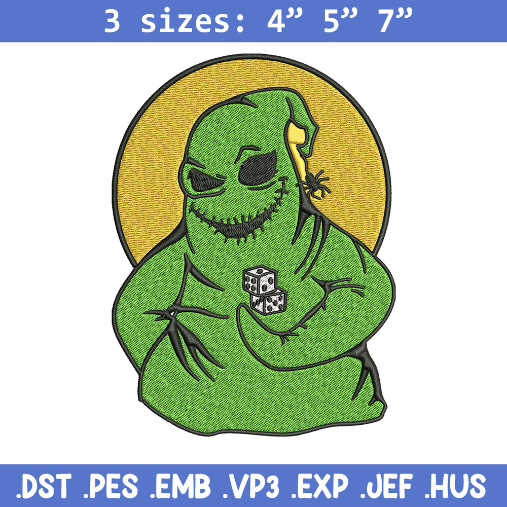 Oogie Boogie Embroidery design, Oogie Boogie Embroidery, halloween design, Embroidery File, Digital download..jpg