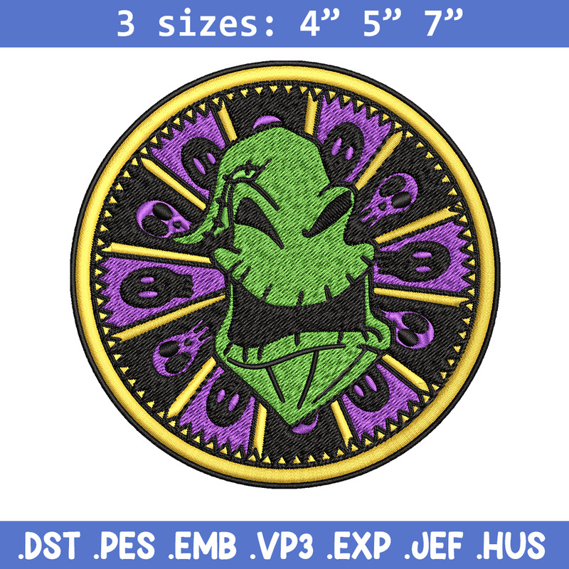 Oogie Boogie Logo Embroidery design, Oogie Boogie Logo Embroidery, halloween design, Embroidery File, Digital download..jpg