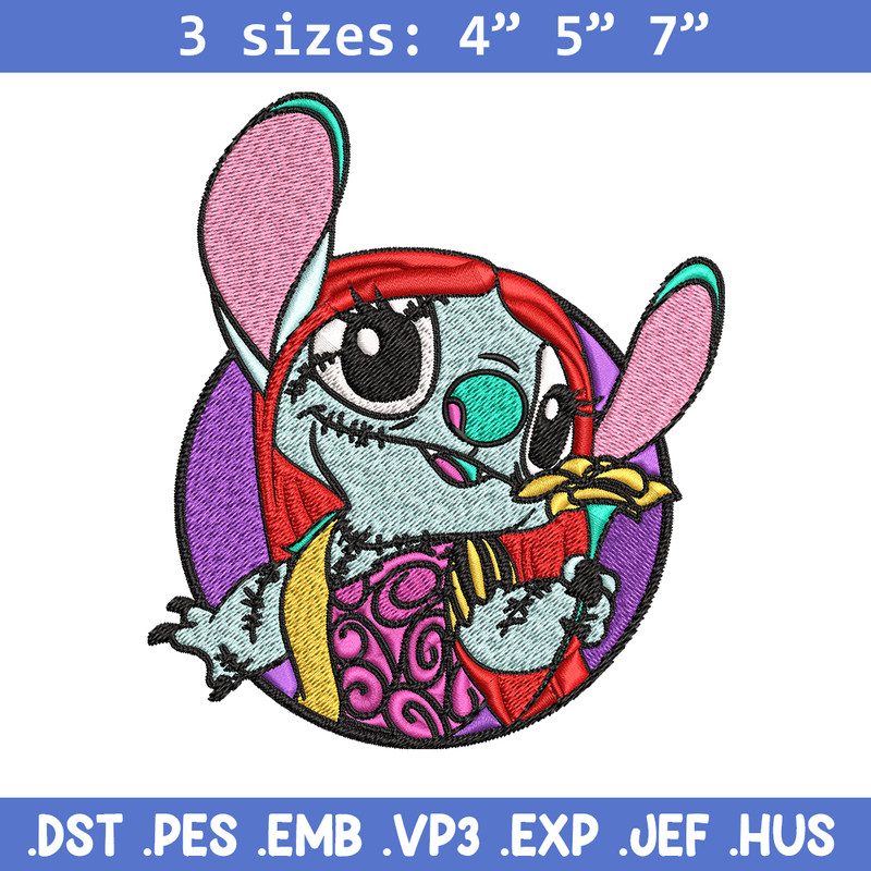 Sally Stitch Embroidery, Sally Stitch halloween Embroidery, cartoon design, Embroidery File, Digital download..jpg