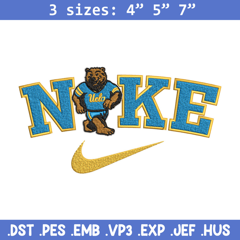 UCLA Bruins embroidery design, Sport embroidery, Nike design, Embroidery file,Embroidery shirt, Digital download.jpg