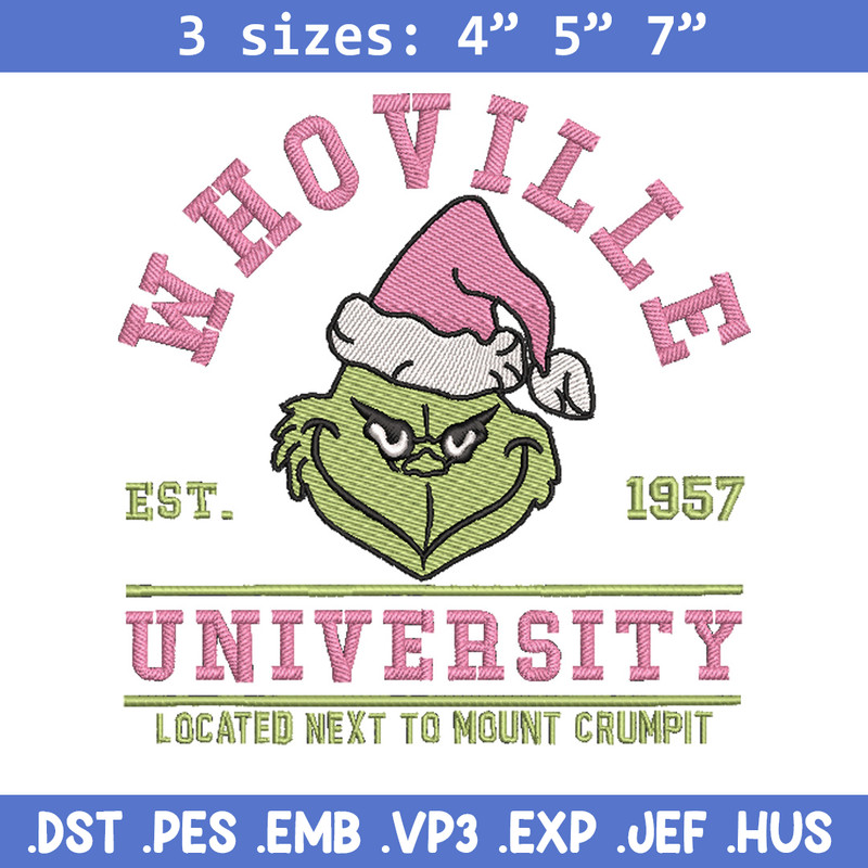 Whoville est1957 embroidery design, Grinch embroidery,Chrismas design, Embroidery shirt,Embroidery file,Digital download.jpg