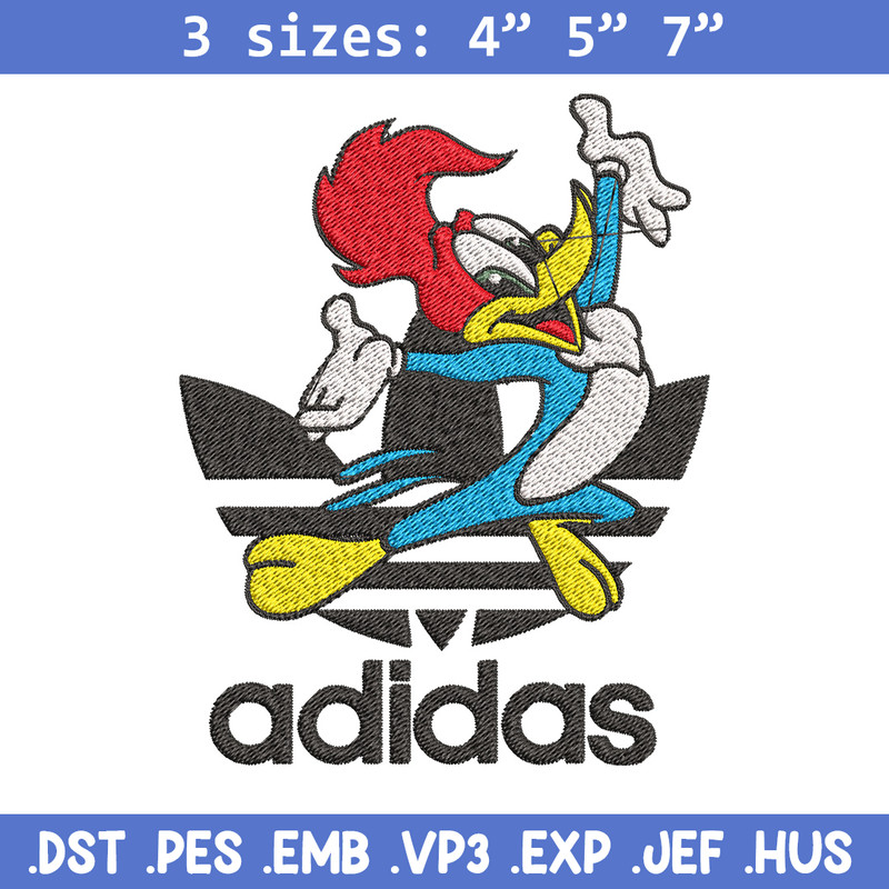 Woody cartoon Embroidery Design, Adidas Embroidery, Embroidery File, Brand Embroidery, Logo shirt, Digital download.jpg