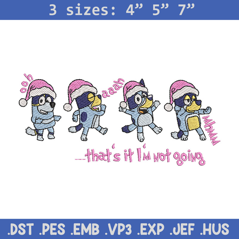 Bluey dance embroidery design, Bluey embroidery, Chrismas design, Embroidery file, Embroidery shirt,Digital download.jpg