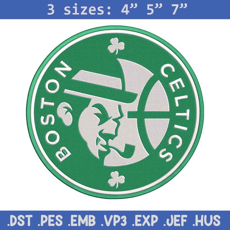 Boston Celtics logo embroidery design, NBA embroidery, Sport embroidery,Logo sport embroidery, Embroidery design.jpg