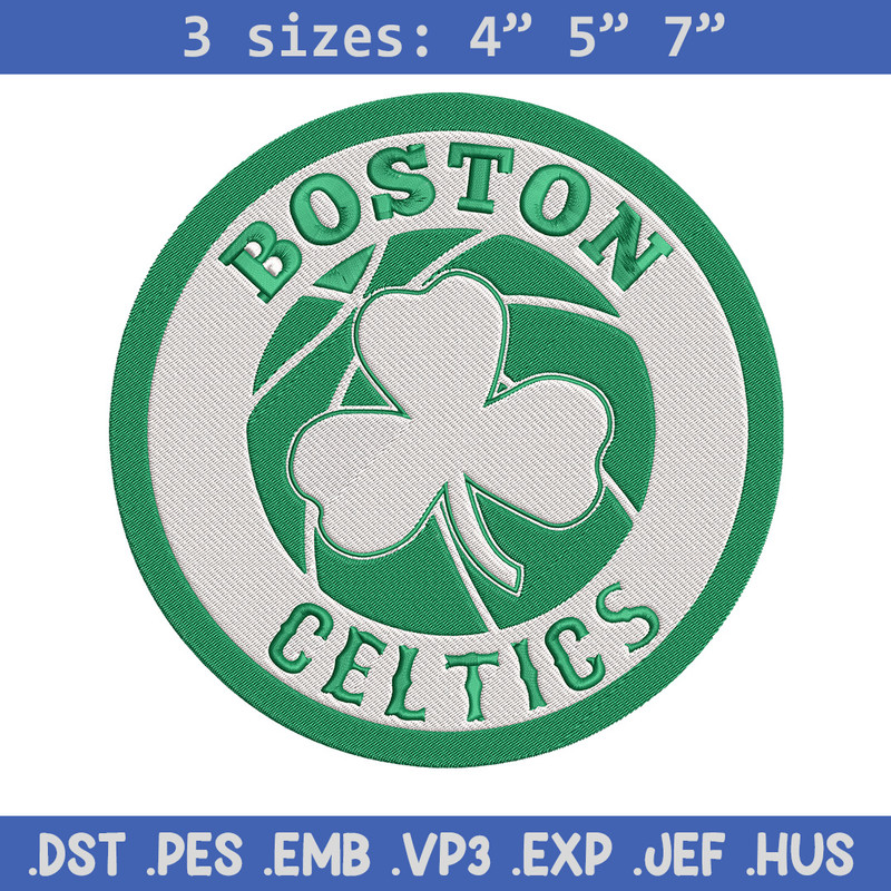 Boston Celtics logo embroidery design,NBA embroidery, Sport embroidery, Logo sport embroidery, Embroidery design.jpg