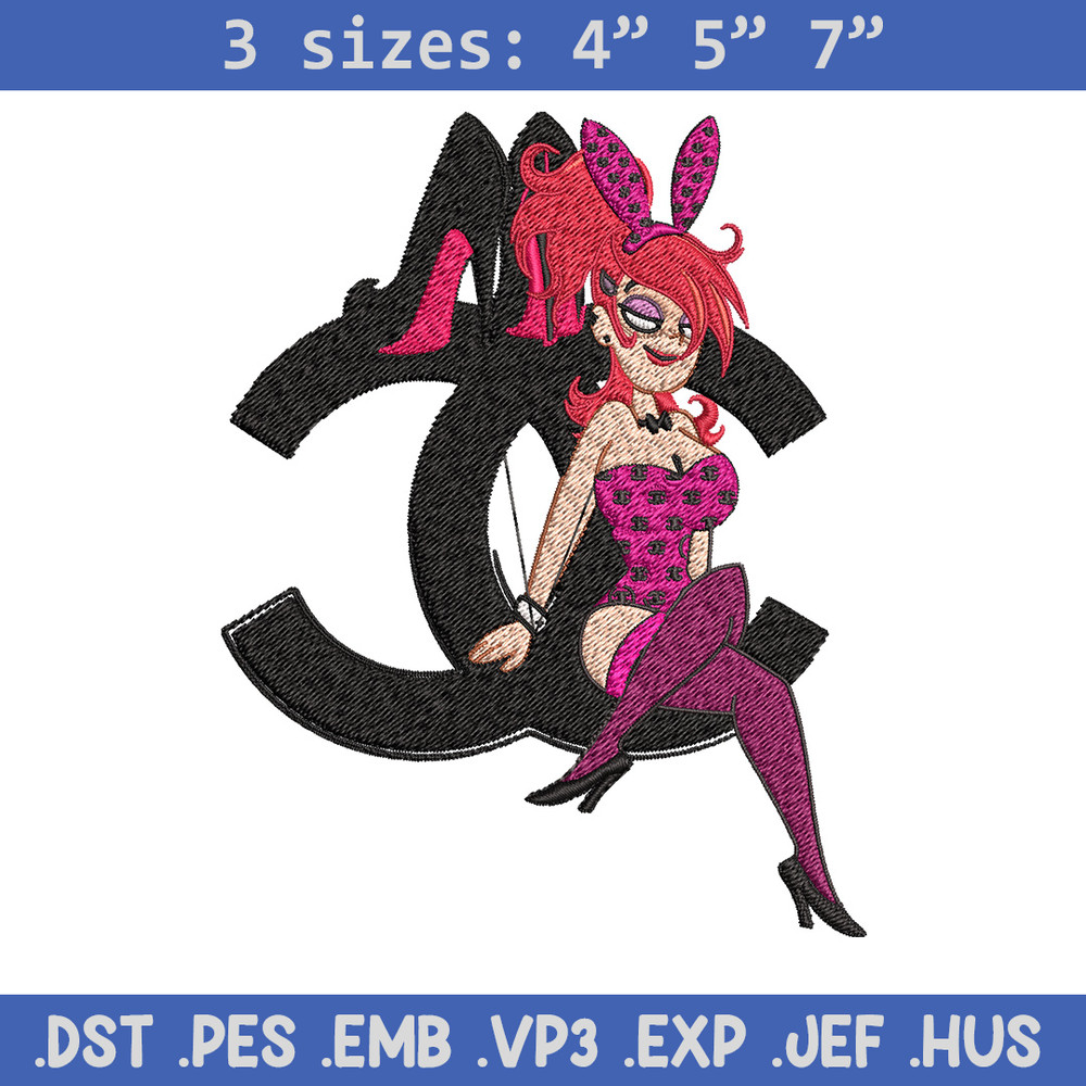 Bunny girl gucci Embroidery Design, Gucci Embroidery, Brand Embroidery, Embroidery File, Logo shirt, Digital download.jpg