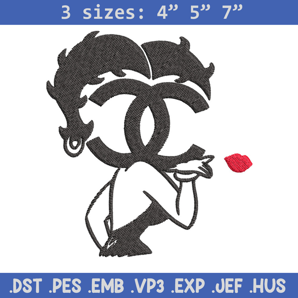 Cartoon girl gucci Embroidery Design, Gucci Embroidery, Brand Embroidery, Embroidery File, Logo shirt, Digital download.jpg