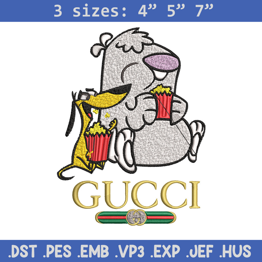 Cartoon Gucci Embroidery design, Cartoon Gucci Embroidery, cartoon design, Embroidery File, Gucci logo, Digital download.jpg