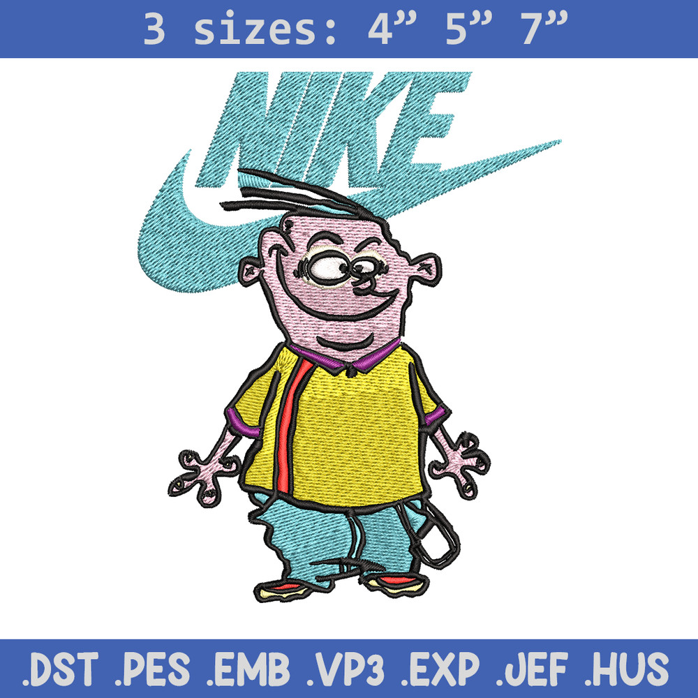 Cartoon swoosh Nike Embroidery design, Cartoon swoosh Nike Embroidery, Nike design, Embroidery file, Instant download..jpg