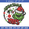 Christmas Vibes Grinch Embroidery design, Grinch Christmas Embroidery, Grinch design, Embroidery file, Digital download..jpg