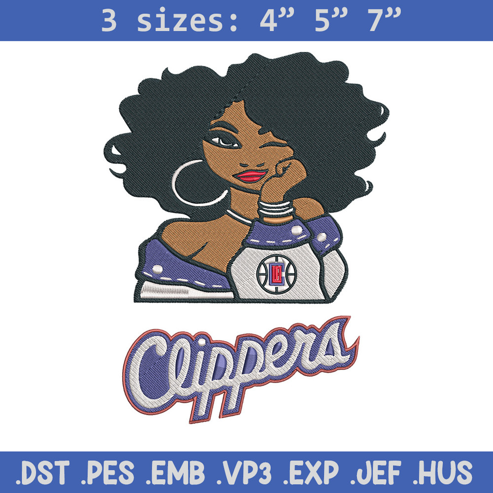 Clippers girl embroidery design, NBA embroidery,Sport embroidery,Embroidery design,Logo sport embroidery.jpg